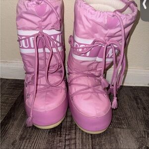 Icon Pink Nylon Moon Boot